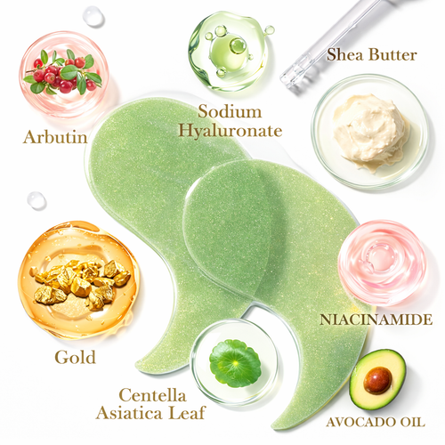 ZOZU Smooth Under Eye Mask 30 Pairs Pack (Avocado & Gold)