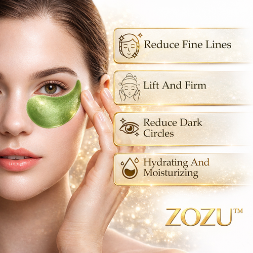 ZOZU Smooth Under Eye Mask 30 Pairs Pack (Avocado & Gold)