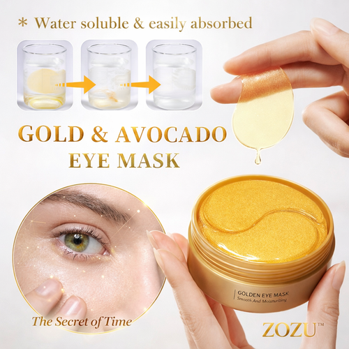 ZOZU Smooth Under Eye Mask 30 Pairs Pack (Avocado & Gold)